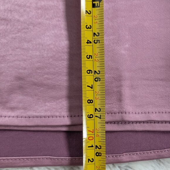 Wildfang Mauve Empower Satin Wrap Skirt Sz L - Picture 6 of 9